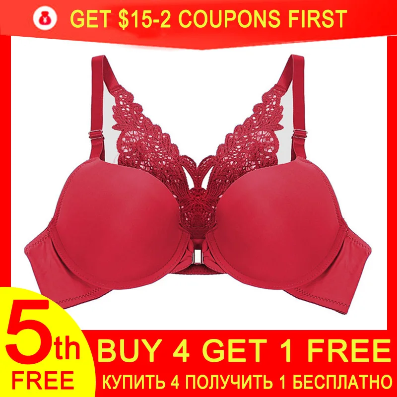 Бюстгальтер с застежкой спереди женское нижнее белье сексуальный бюстгальтер