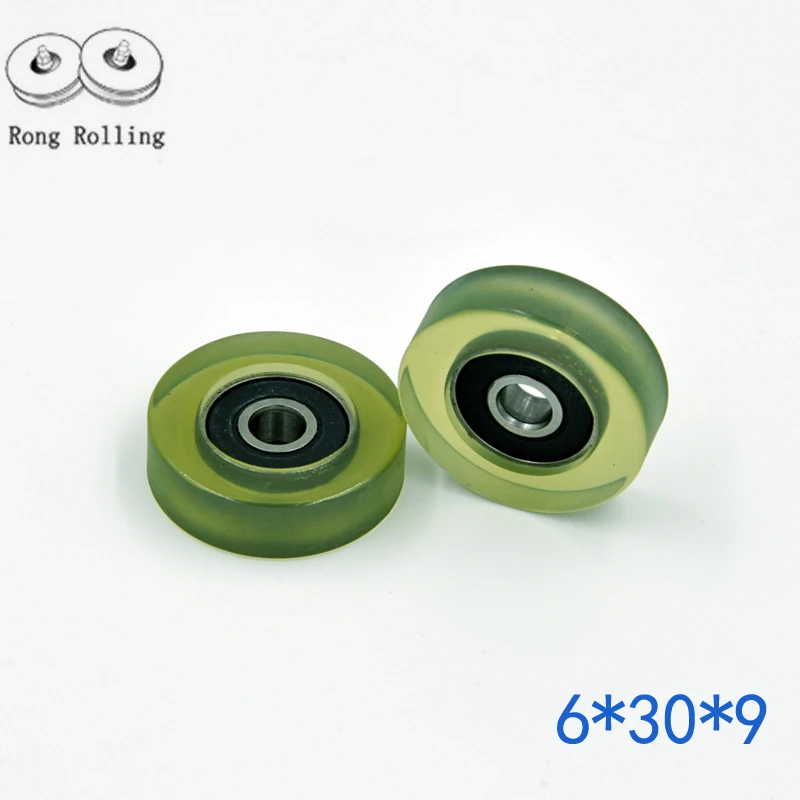 Скользящие шкивы/Ролики/колеса подшипник с полиуретановым резиновым покрытием