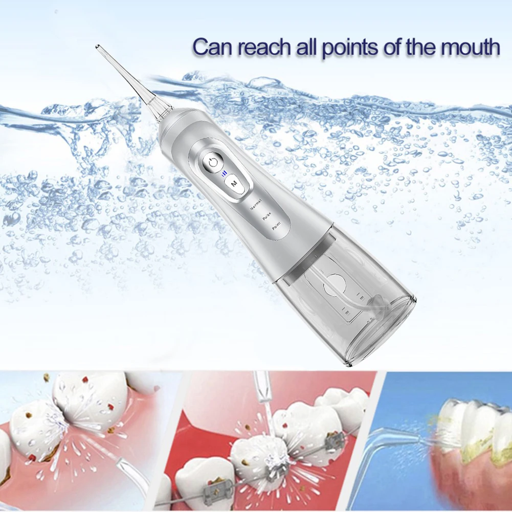 

Electric Oral Irrigator Pulse Type Floss Water Pulse Flosser Dental Jet Teeth Cleaner USB Charging Pro Teeth Washing Device