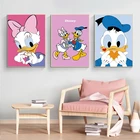 Disney Дональд Дак Дейзи Дак гофи плакаты и мультфильмы принты настенные художественные картины для гостиной украшение для дома подарок на день рождения игрушки