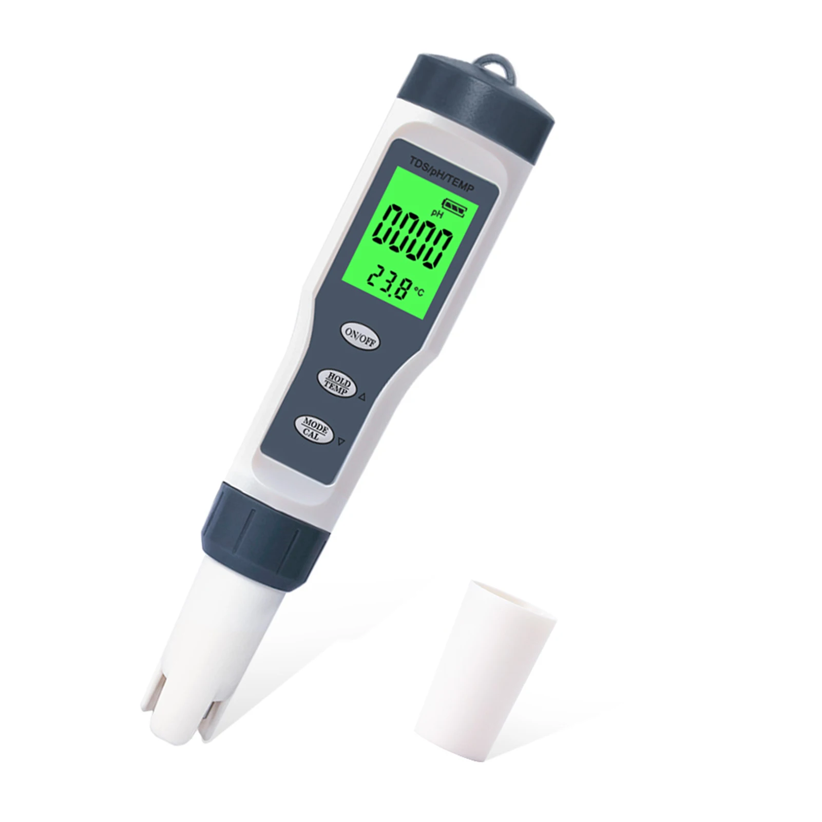 

TDS Meter 3-in-1 Digital TDS Tester Pen PH TDS Temperature Measurement High Accuracy 1-19999ppm & 0-14 PH Range Backlit Display