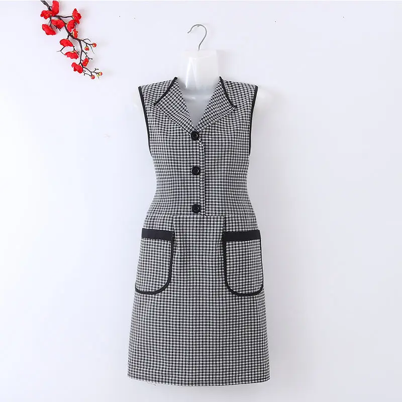 Фартук с лацканами женская домашняя юбка стильная для кухни приготовления пищи