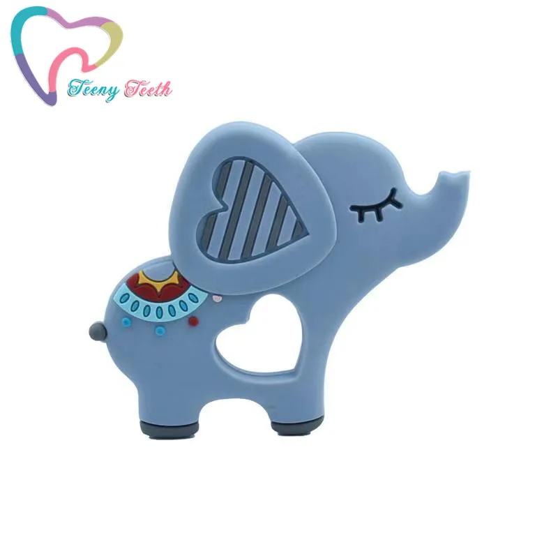 10 шт. Силиконовые Прорезыватели для зубов|elephant teether|silicone elephant teetherbaby pendant |
