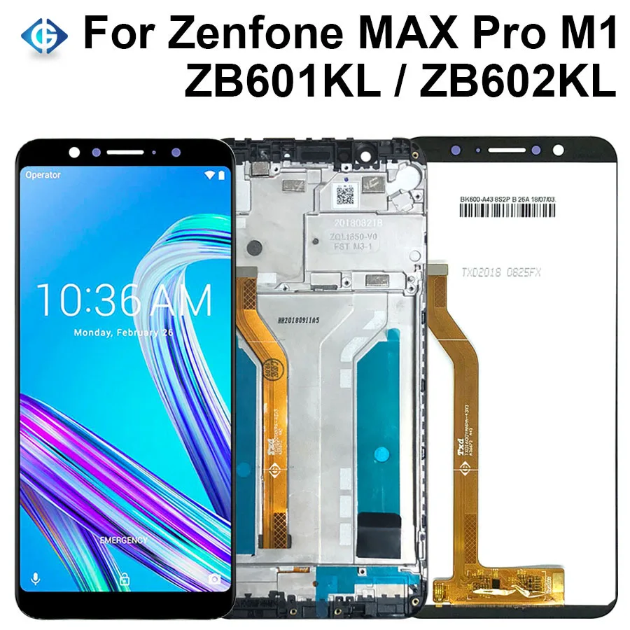 ЖК дисплей 5 99 дюйма для Asus ZenFone Max Pro M1 ZB601KL с сенсорным экраном и дигитайзером ZB602KL