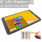 Горячая Распродажа подарок закаленная пленка 2GBDDR3 + 32 ГБ 8,0 дюймов AR1 Windows 10 двойная камера четырехъядерный Bluetooth совместимый Micro Usb