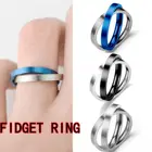 Двойное кольцо, ювелирные изделия для женщин и мужчин, кольца-Спиннер, игрушка для тревоги, свободно вращающееся кольцо, антистресс