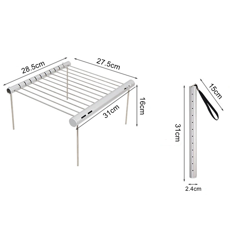 

Folding Barbecue Grill Portable Grill Outdoors Grill for Bbq Household Camping Barbecue Rack Barbecue Accessories