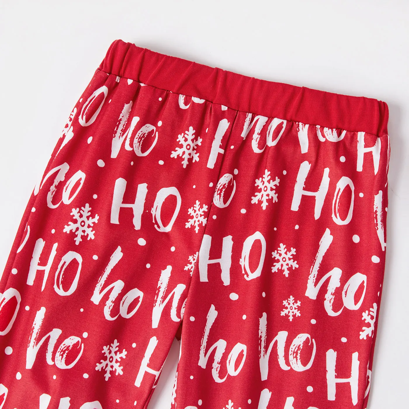 

PatPat Merry Christmas Family Matching Letter Print Long-sleeve Pajamas Set (Flame Resistant)