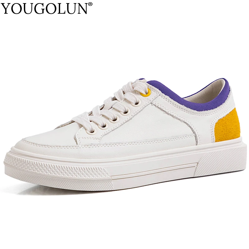 Женские кроссовки сезон весна Дышащие Модные женские на платформе цвет бежевый