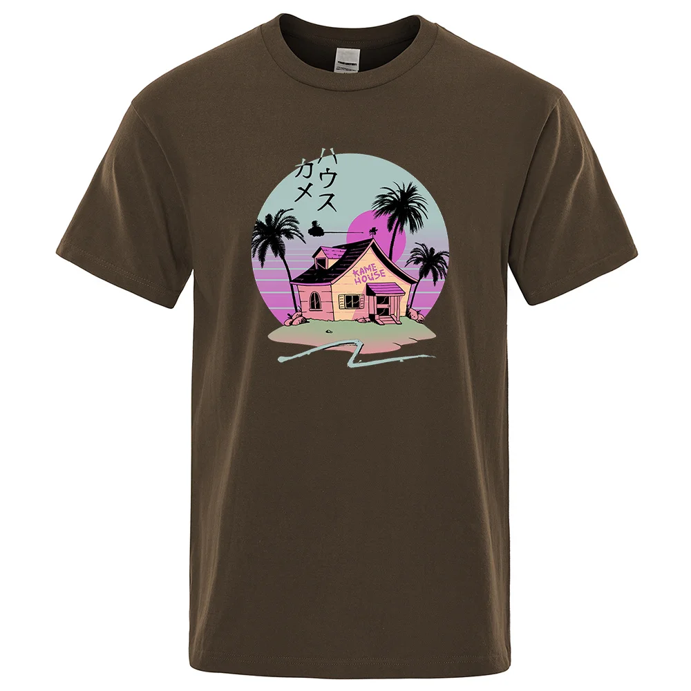 

Футболка в стиле Харадзюку с изображением лозы, Мужская футболка из ткани с принтом «домик на дереве», мужские футболки большого размера