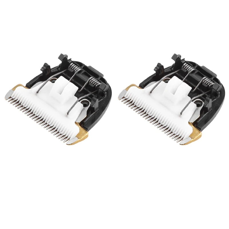 

New 2X Grooming Ceramic Cutter Head Razor Blade 40Mm 24 Teeth For Animal Clipper Trimmer
