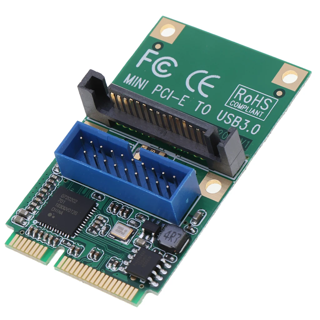 2 порта PCI E USB 3 0 экспресс карта Mini Express концентратор контроллер адаптер с