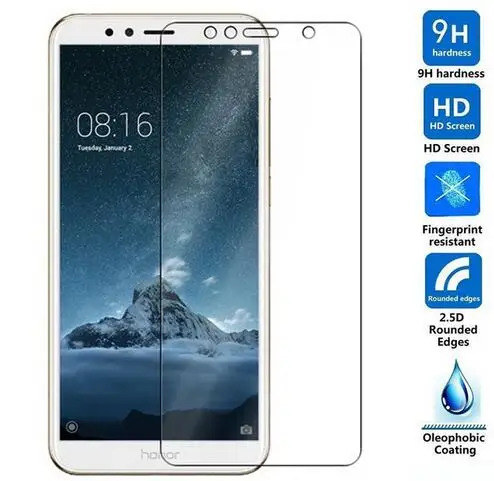 

2 шт. защитный чехол из закаленного стекла для Huawei Y6 Prime 2018 защитная пленка Защита ЖК-экрана для Huawei ATU-L31 HD