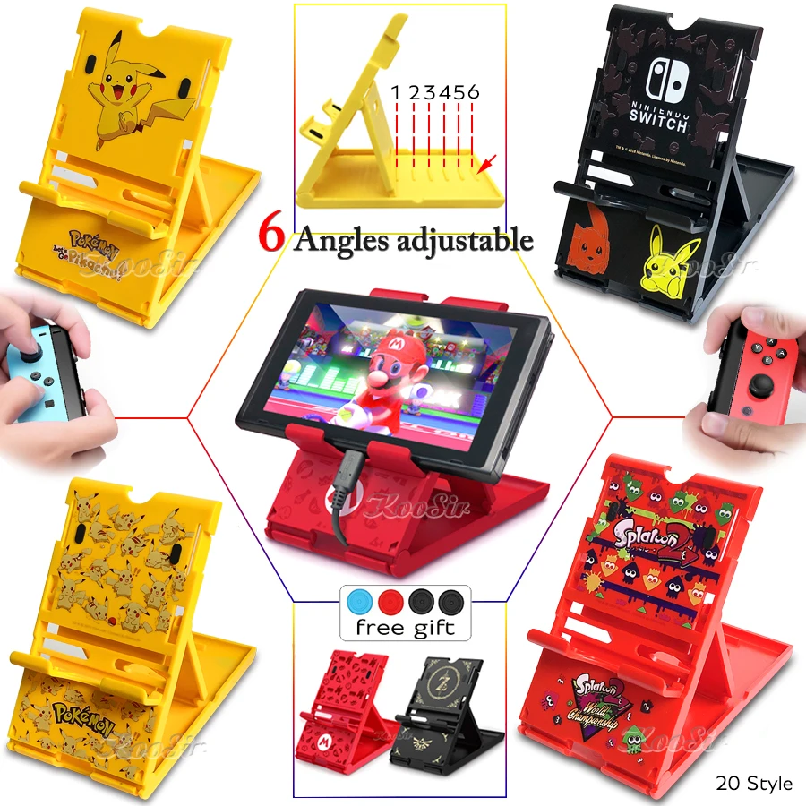 Складная переносная подставка для Nintendo Switch консольный кронштейн держатель