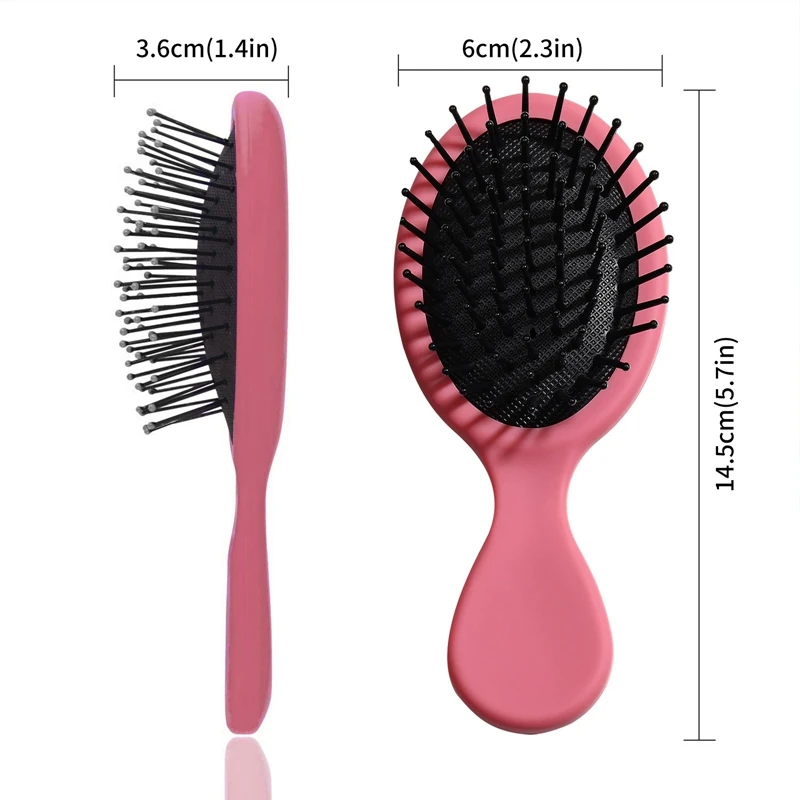 1 шт. расческа для волос ярких цветов Мини карманная щетка мягкая Антистатическая