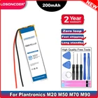 Аккумулятор LOSONCOER LSSP371031AB на 200 мА  ч для наушников Plantronics M20 M50 M70 M90 E10 E80 Explorer 80 500 Bluetooth