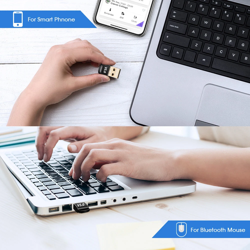 GOOJODOQ USB Bluetooth 5, 0       Bluetooth