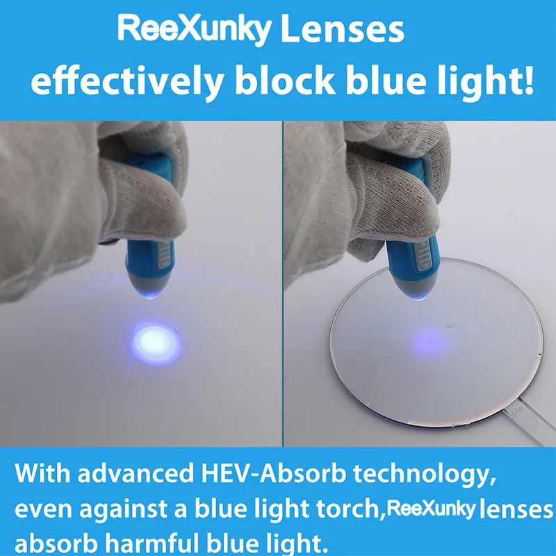 

ReeXunky TR90 Blue Light Blocking Computer Glasses Women 2021 Fashion Round Eyewear Frame Anti Eyestrain Game UV Protection