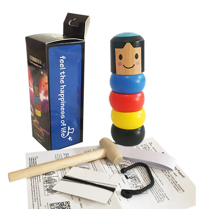

Traditional Toys Wood Toy Accessory Funny Unbreakable 1Pcs 10*3CM Magic Props Colorful Baby Toys