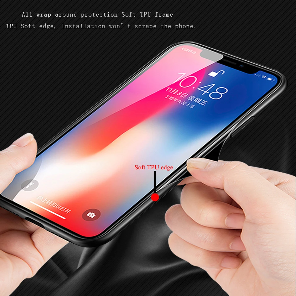 Стеклянный чехол для SAMSUNG Note 10 plus стеклянный Galaxy S8 S9 Plus S10e 8 9 |