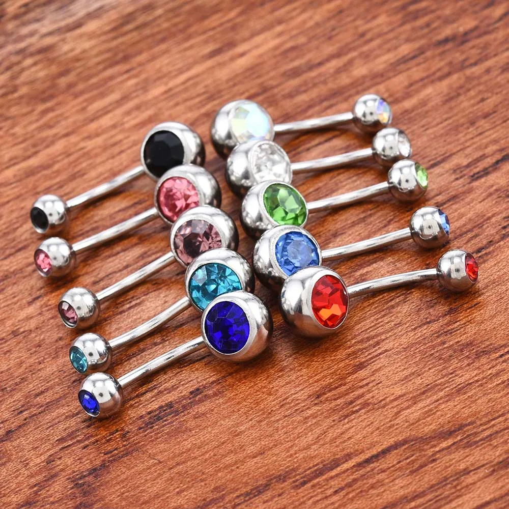 10 шт./упаковка популярный болтающийся мяч с кристаллами кнопка хирургическая