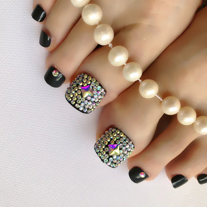 Накладные ногти ручной работы накладные на кристаллы для ногтей 24 шт. 17 видов