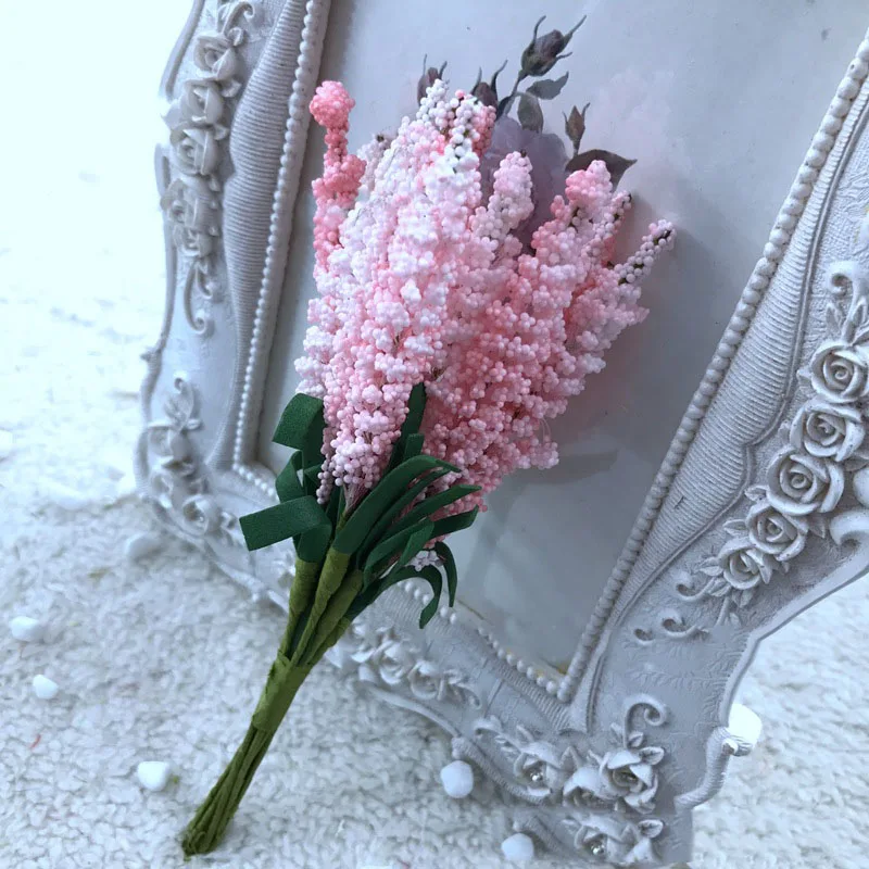 Light Pink 1 букет искусственных цветов букет поддельные пластиковые маргаритки Гортензия Свадебная вечеринка День Святого Валентина букет Свадебный домашний декор цветочный - Цвет: Light Pink