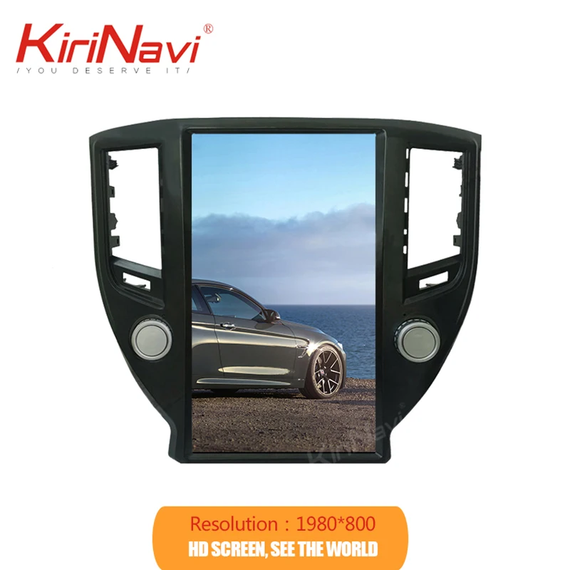Автомагнитола KiriNavi Telsa с вертикальным экраном 13 6 дюйма Android 9 0 Dvd плеером для Toyota
