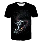 Космос астронавт Графический Футболка для Для мужчин Camisetas Топы Ropa Hombre Костюмы Camisa Masculina козюльки Chemise Homme Poleras