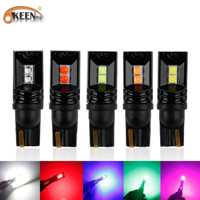 Светодиодная лампа OKEEN T10 W5W 3030 SMD 168 194 автомобильные аксессуары для чтения 12 В