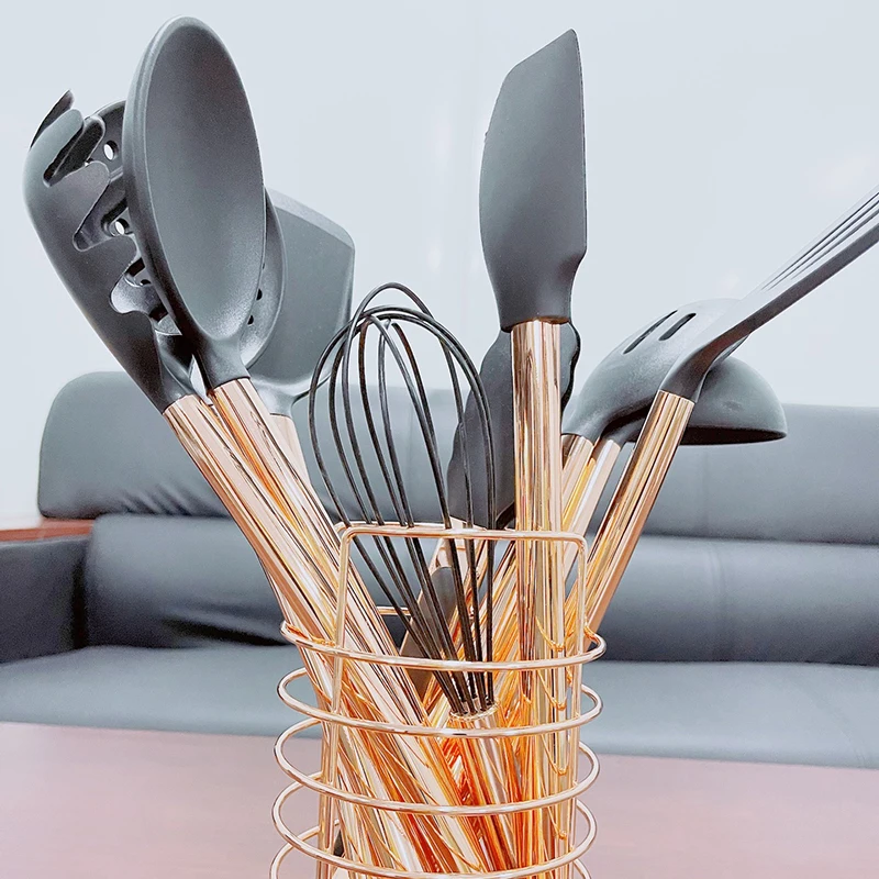 

Silicone Kitchen Cooking Tools Set Non-stick Heat Resistant Egg Beater Baking Kitchenware Sets for Household Kitchen Tools
