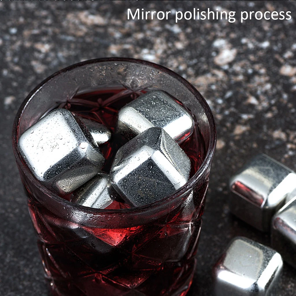 Горячая распродажа Нержавеющая сталь кубики льда многоразовые охлаждающие