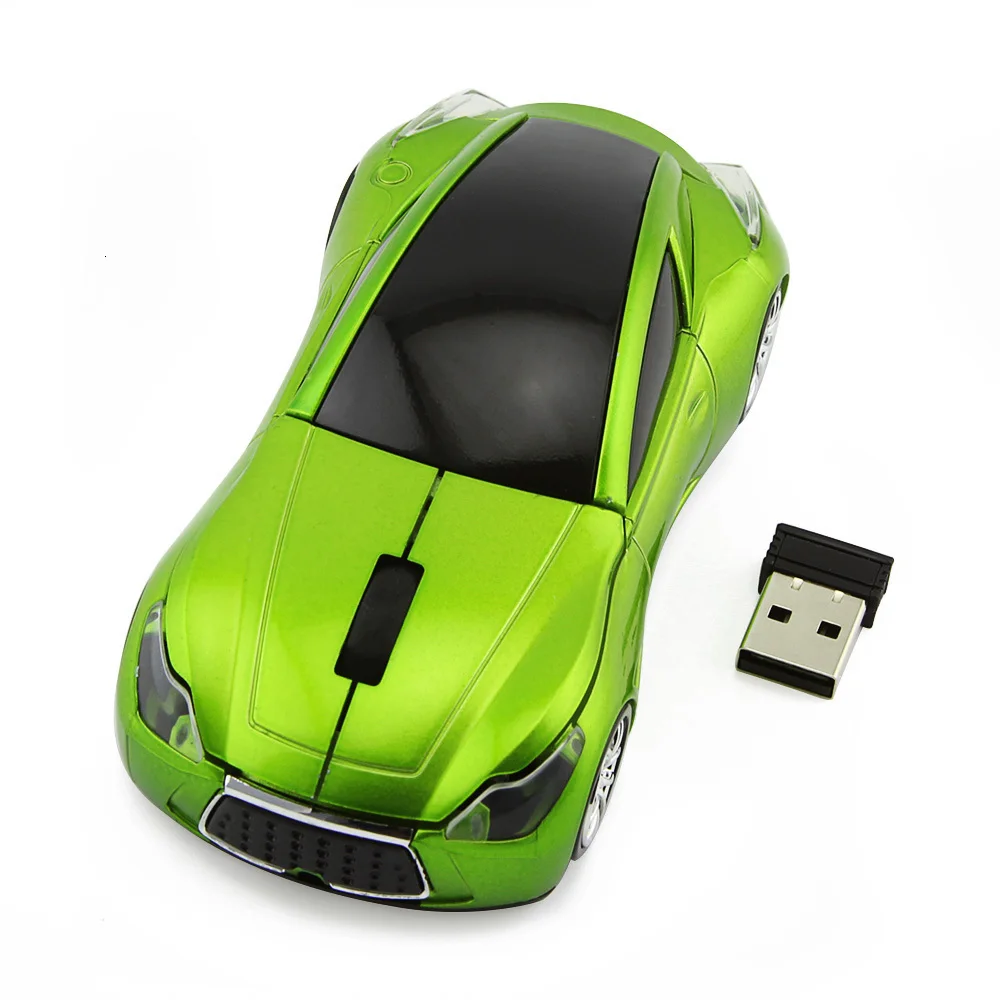 Беспроводная компьютерная мышь в форме автомобиля мини 3D эргономичная компьютерная игровая мышь Mause оптическая Usb детская Подарочная светодиодный мышь для ноутбука Macbook
