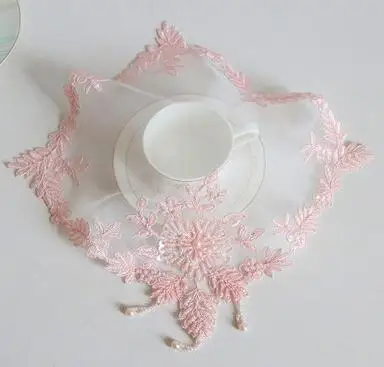 

Цветочный тканевый коврик для стола из полиэстера и хлопка