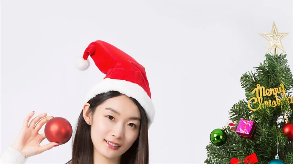 Горячая Xiaomi Mijia LF Рождественская танцевальная Шляпа Санты электрическая Пение Плюшевая мягкая шапка регулируемый размер шляпа для рождественской вечеринки подарок