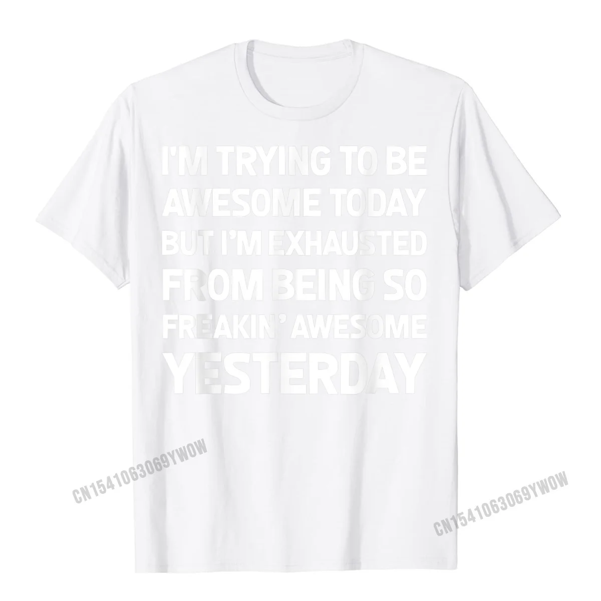 Я пытаюсь быть потрясающей сегодня футболкой забавная футболка подарок мужские