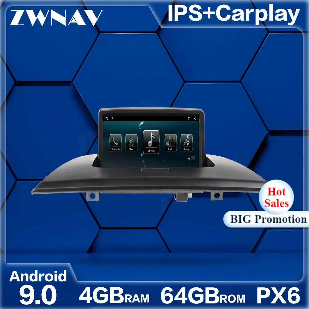 

4 + 64 Android 9,0 автомобильный мультимедийный плеер для BMW X3 E84 2004 2005 2006-2012 Автомобильный GPS навигатор радио Navi Стерео сенсорный экран головное уст...
