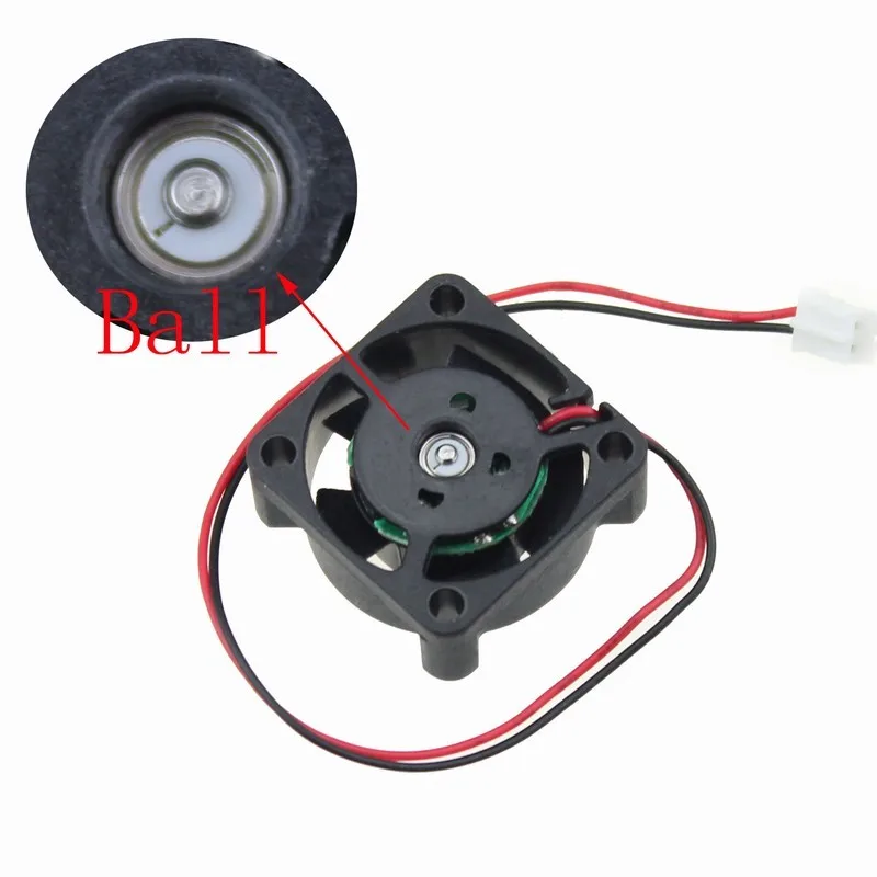 2 шт Gdstime DC 12 В 25 мм 25x25x10 5 см 2Pin двойной шариковый подшипник мини Бесщеточный