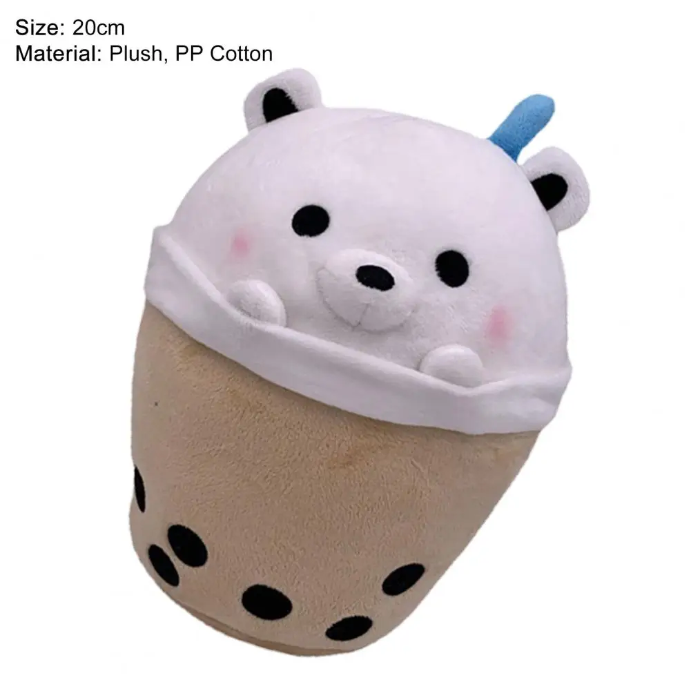 Плюшевый медведь с молочным чаем высокая имитация гибкость декоративная игрушка