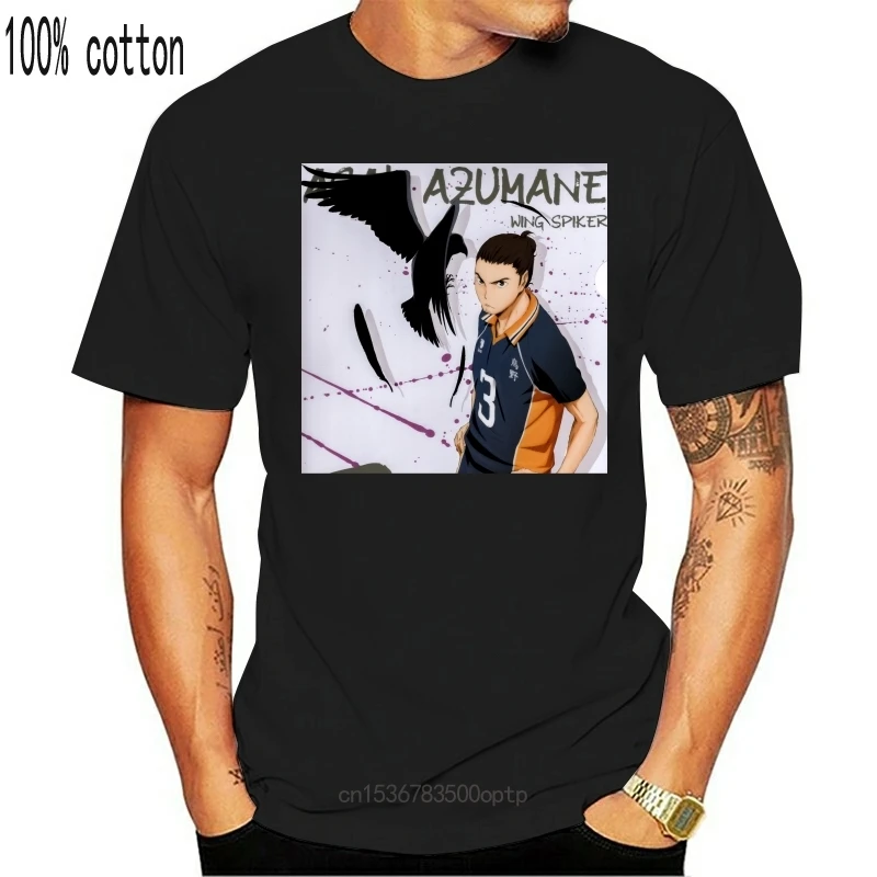 

New Haikyuu!! Azumane Asahi Gefertigte Bedruckte T-Shirts Aus 100% Baumwolle