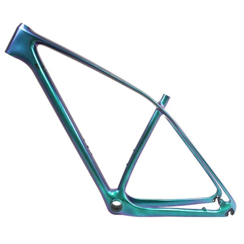 Winowsports дешевые 27,5 er и 29er карбоновая горная рама mtb 650b 15 17 19 21 дюймов UD черная и хамелеоновая таможенная краска - Цвет: Blue Chameleon