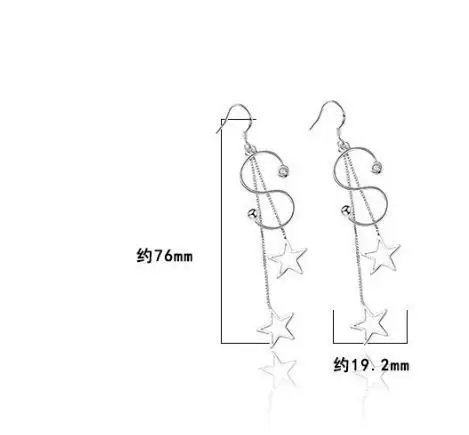 Винтажные женские серебряные серьги-капельки с 925 пробы модные серьги из