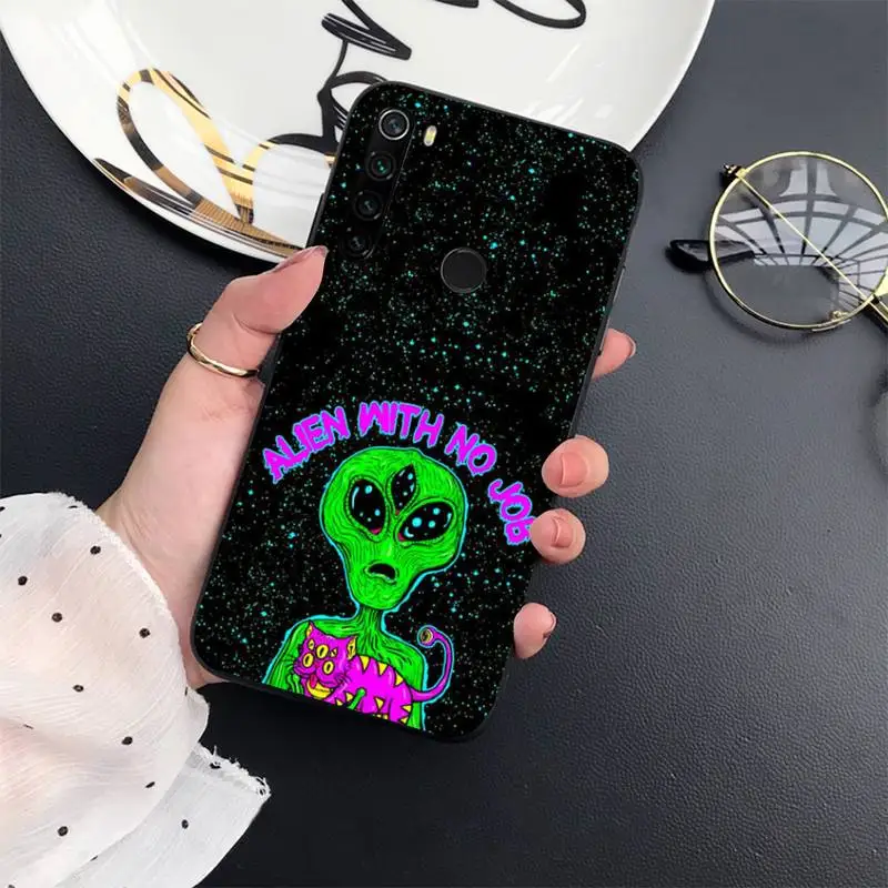

Aesthetics Cartoon alien space Phone Case For Xiaomi Redmi 7 8 9t a3Pro 9se k20 mi8 max3 lite 9 note 9s 10 pro