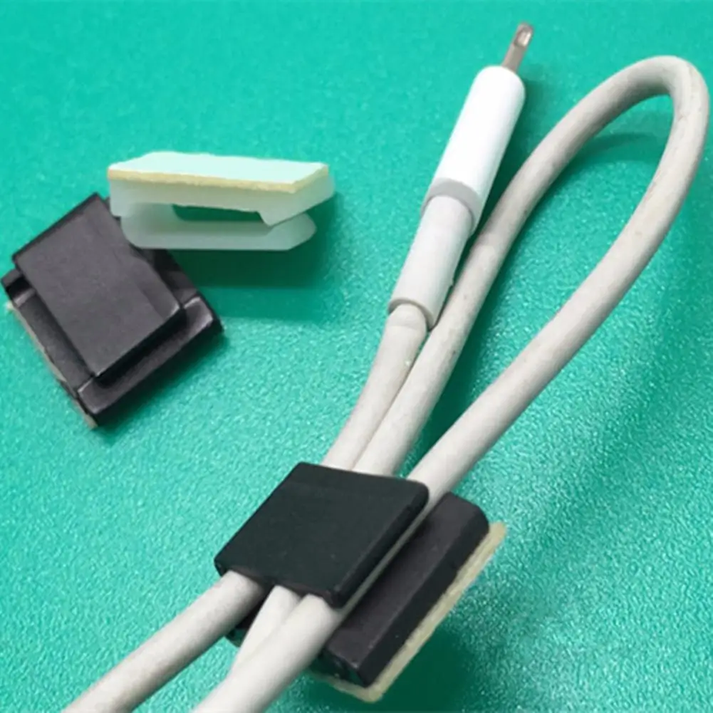 50 шт. клейкие автомобильные зажимы для галстуков фиксатор шнура органайзер