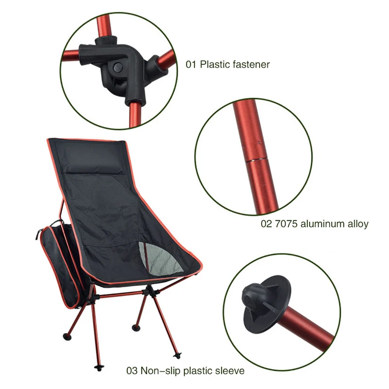 Уличные сверхлегкие складные стулья с Луной портативная рыбалка стул для