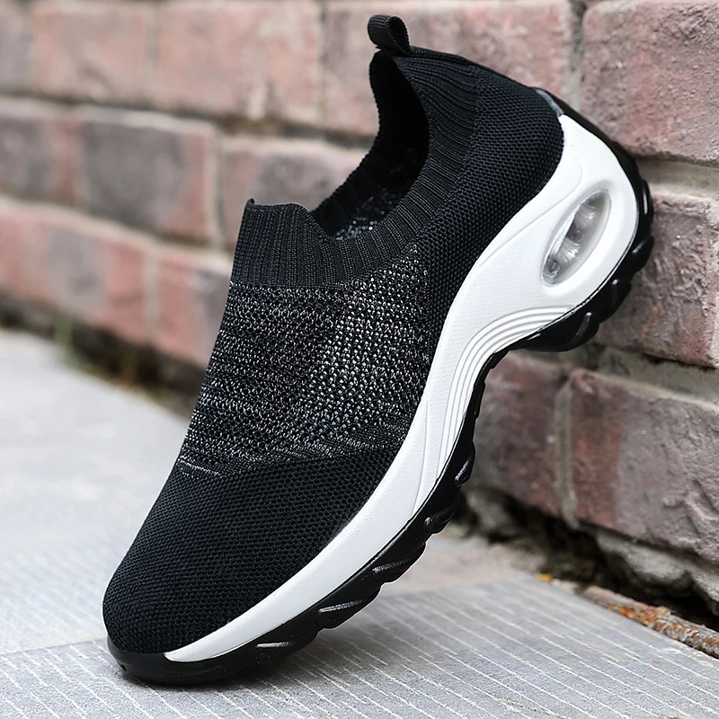 Tennis Shoes For Women 2021 Tenis Feminino Air Cushion Breathable Sneakers Slip on Outdoor Gym Sport Shoes Athletic Trainers