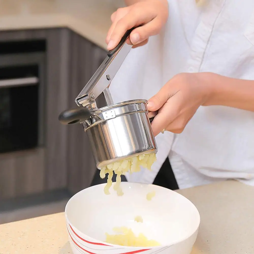 

Kitchen Accessories Stainless Steel Garlic Press Crusher Squeezer Chopper Home Kitchen Mincer Tool Vegetable Cutter Garlic Press