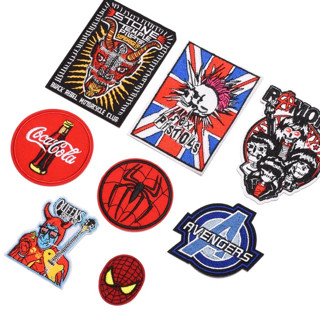 Spider embroidered patches DIY applique for clothes | Аксессуары для одежды