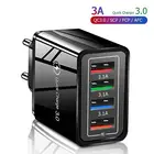 Адаптер быстрой зарядки, 5 В, 3 А, 4USB-порта