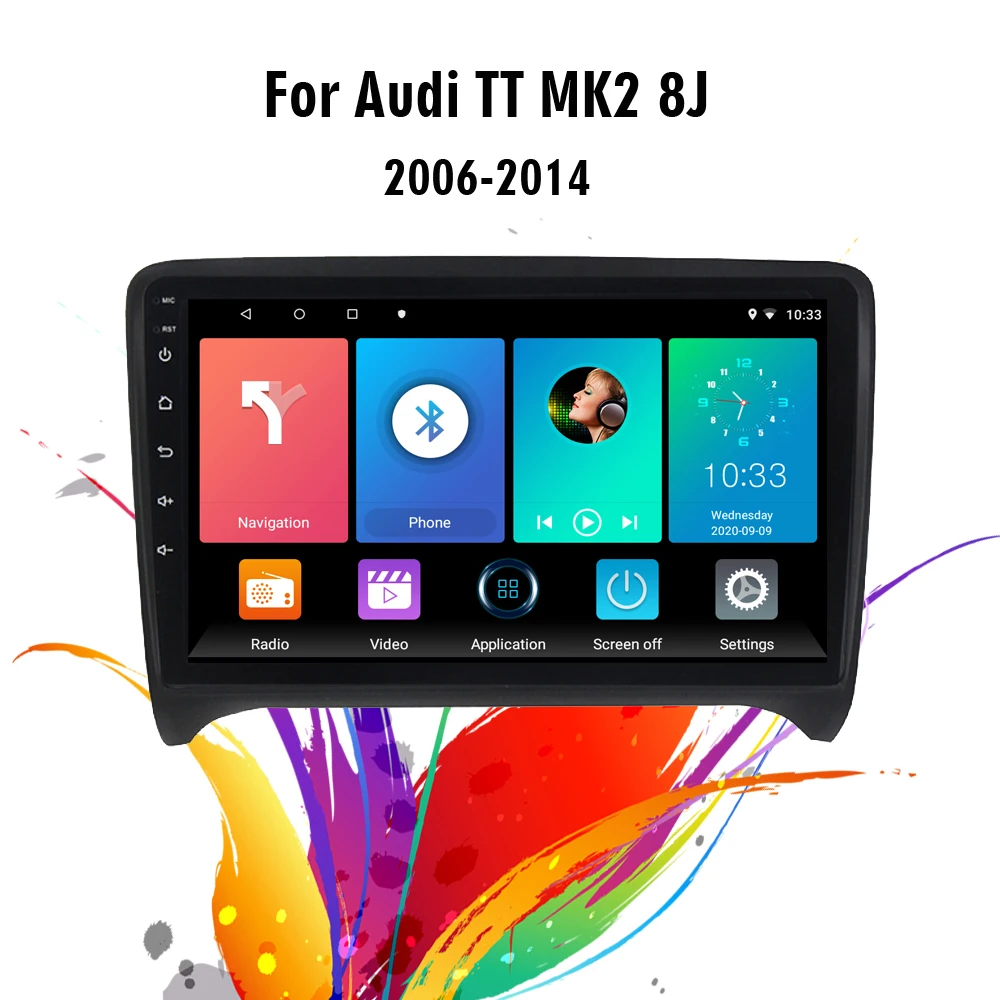 

Eastereggs For Audi TT 2 8J 2006-2014 2 Din 9 inch Android 9.1 Car Radio Multimedia Video Player WIFI Navigation GPS Head Unit